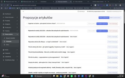 Instrukcja – Hurtowa zmiana informacji w propozycji artykułów